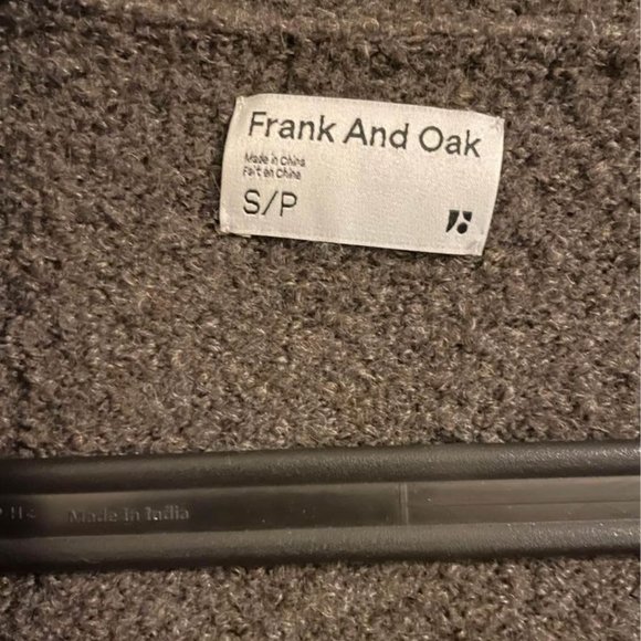 Frank and Oak Seawool Cardigan in Chocolate (Small) - Picture 4 of 4